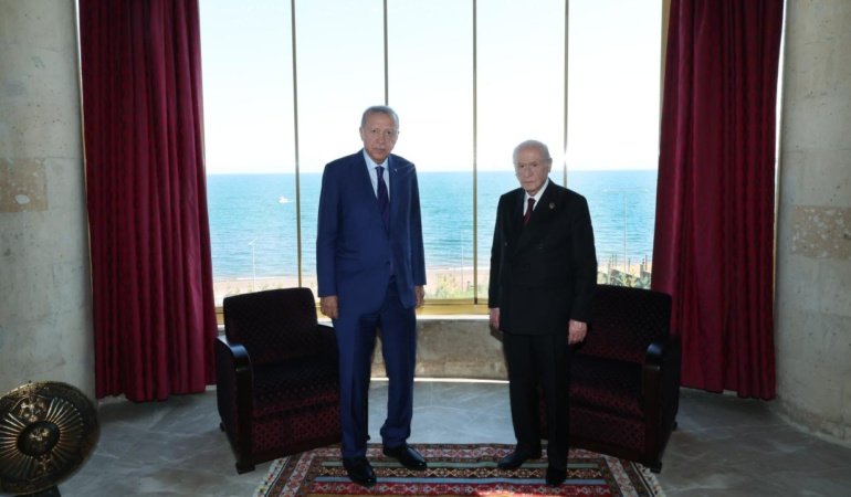 Cumhurbaşkanı Erdoğan, MHP Genel Başkanı Bahçeli ile görüştü
