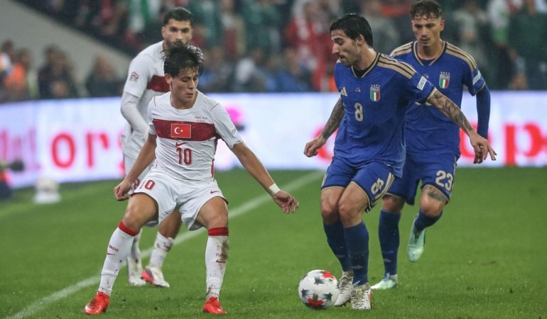 A Milli Futbol Takımımız, İtalya'ya mağlup oldu
