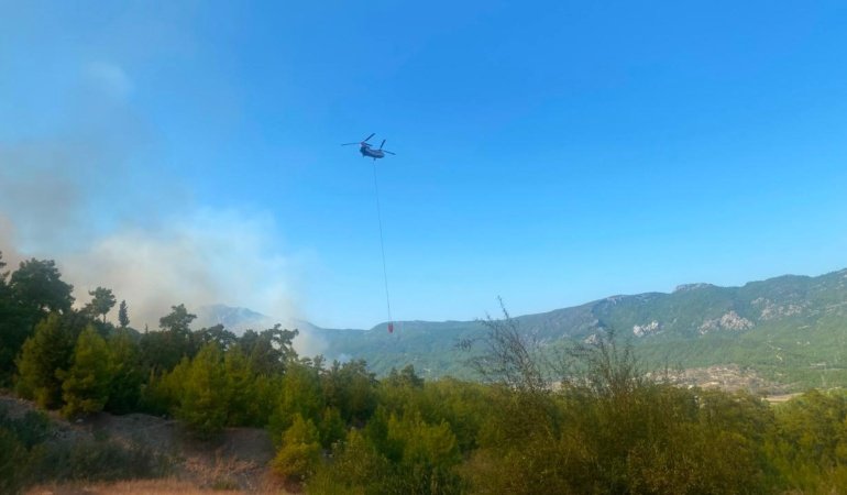 Antalya'da orman yangını: Havadan ve karadan müdahale ediliyor