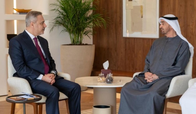 Bakan Fidan, BAE Devlet Başkanı Al Nahyan ile görüştü