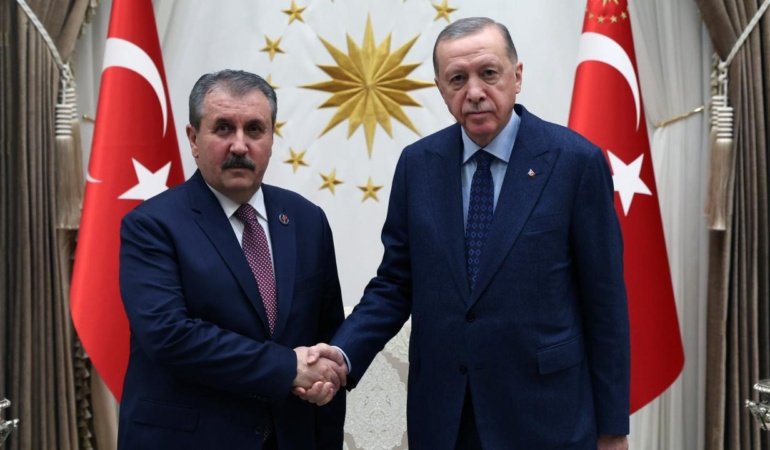 Cumhurbaşkanı Erdoğan, BBP Genel Başkanı Destici'yi kabul etti
