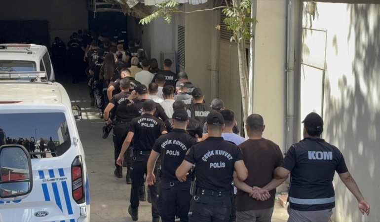 Gaziantep'te suç örgütüne yönelik operasyonda 18 tutuklama