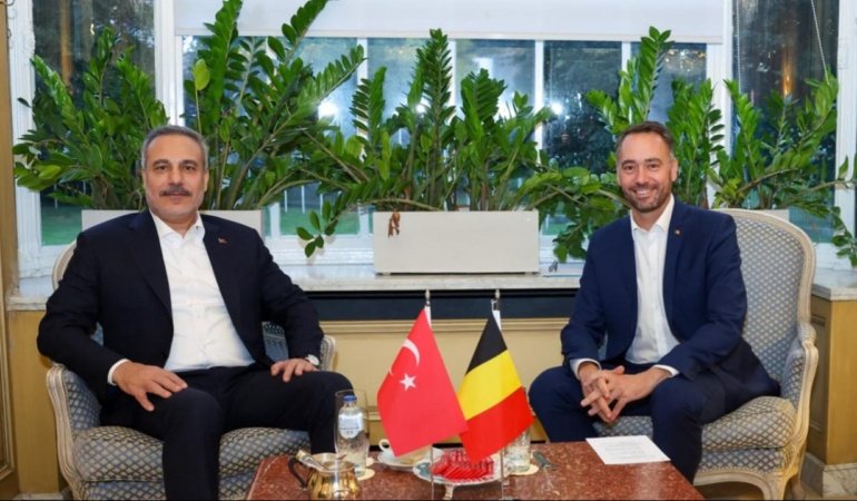 Bakan Fidan, Belçikalı mevkidaşı Prevot ile görüştü