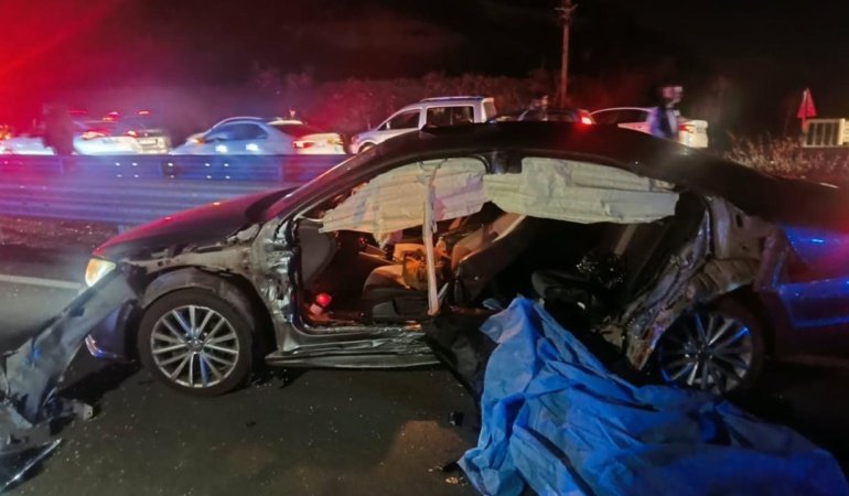 Bingöl'de bariyere çarpan otomobildeki 2 kişi öldü