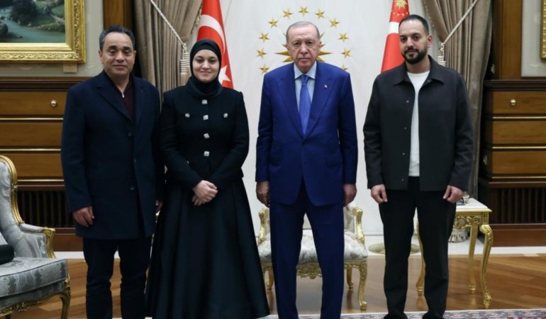 Cumhurbaşkanı Erdoğan, Filistinli Hind Rajab'ın ailesini kabul etti