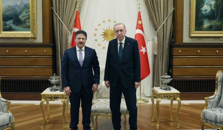 Cumhurbaşkanı Erdoğan, TESK Genel Başkanı'nı kabul etti