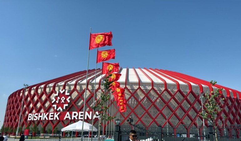 Kırgızistan'da 51 bin kişilik Bişkek Arena Stadyumu'nun resmi açılışı yapıldı